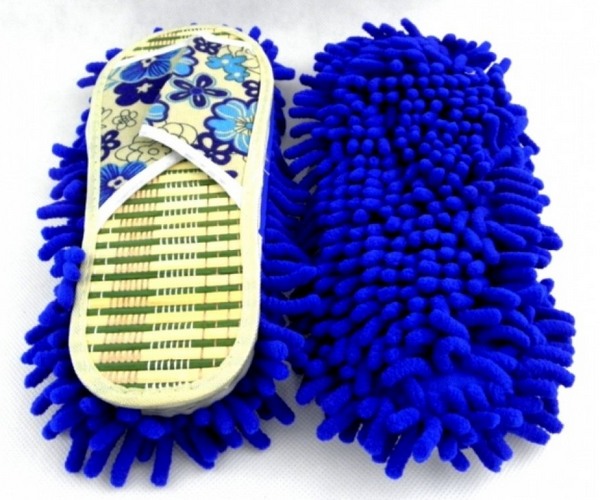 Mikrokuitu Velcro Bambu Sandaalit, 27cm, vaalean siniset